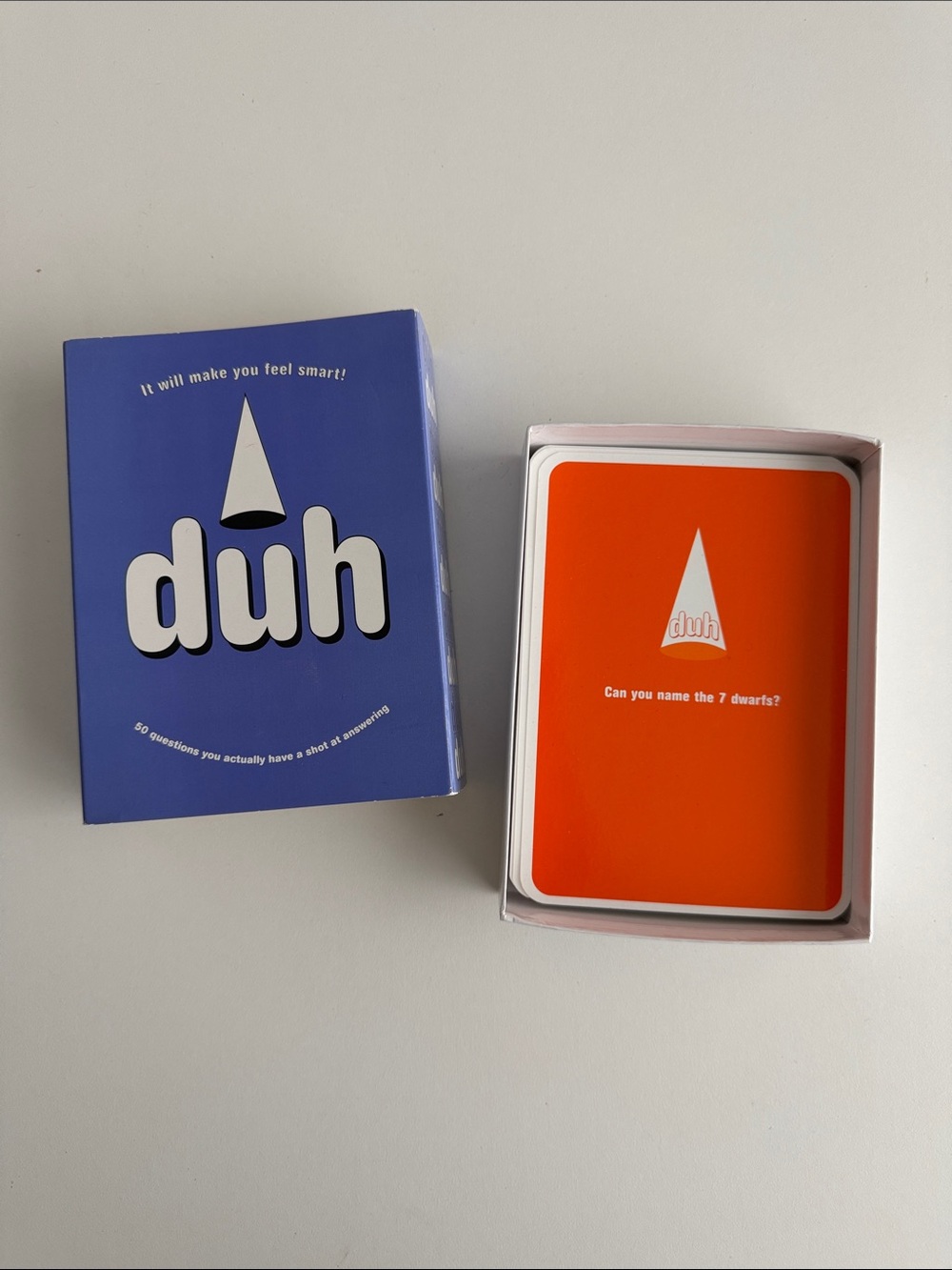 DUH - Card Game Activity - Questions and Riddles You Can Actually Answer Trivia